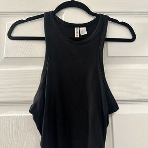 Long black tank top